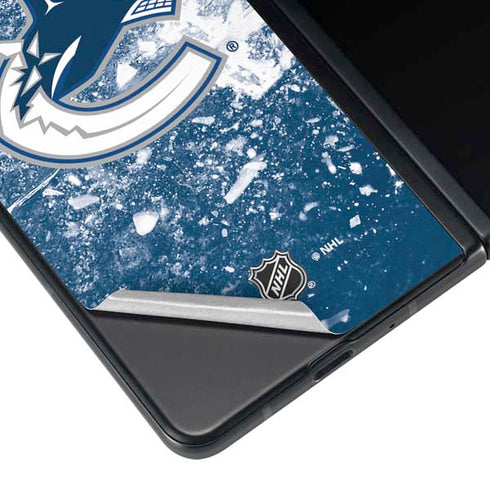 NHL Vancouver Canucks Frozen Galaxy Z Fold3 5G Skin